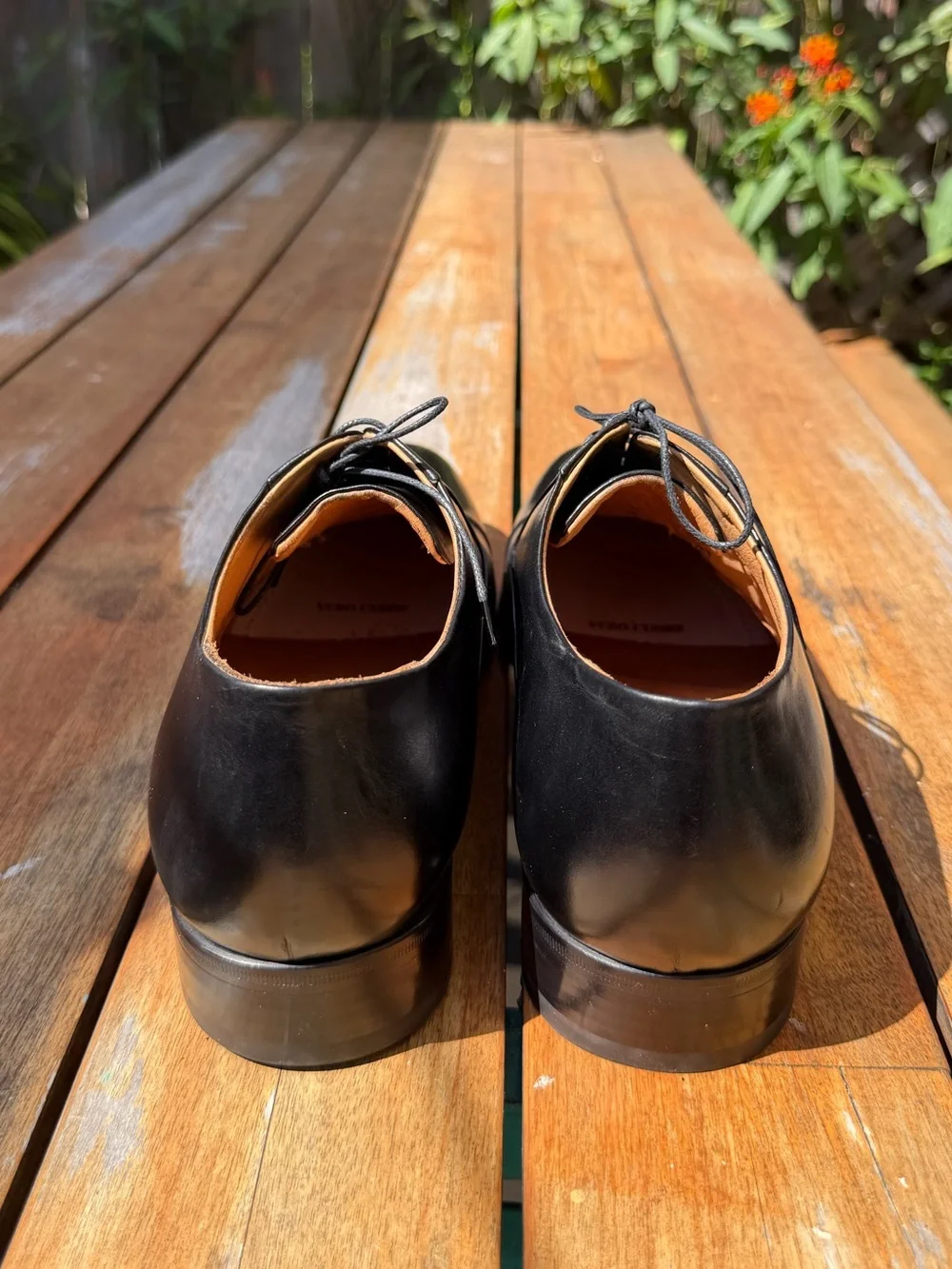 Francesco Benigno Black Leather Dress shoes Oxfords